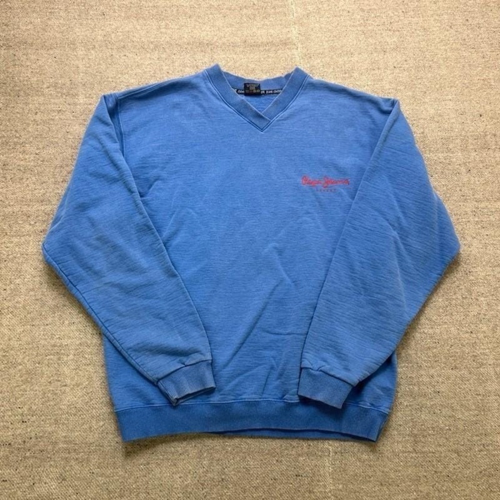 Vintage Pepe Jeans Sweatshirt Mens XL Blue 1990s